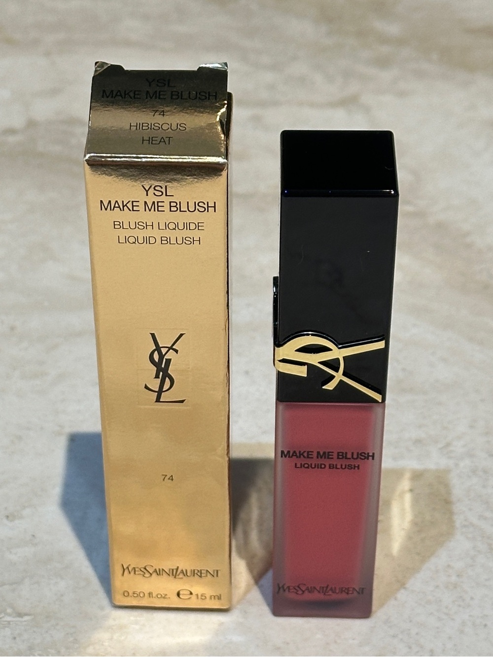 Yves Saint Laurent Make Me Blush 12H Blurring Liquid Blush - 74 Hibiscus Heat
